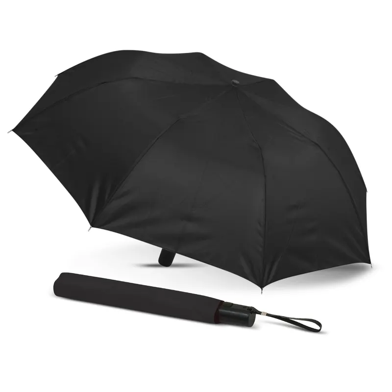 Branded Black Umbrella, branded promotional product