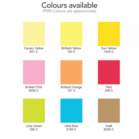 Coloured Sticky Pad, branded promotional product