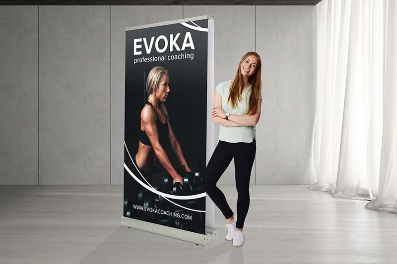 Double Sided Pull-Up Banner, branded promotional product