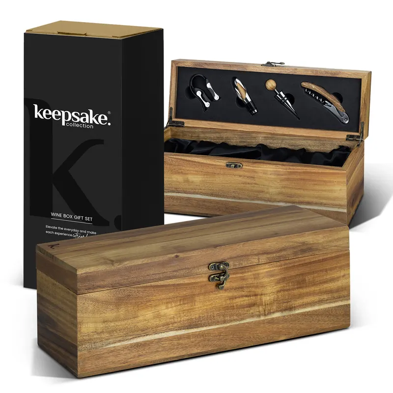 Keepsake Wine Box Gift Set, branded promotional product