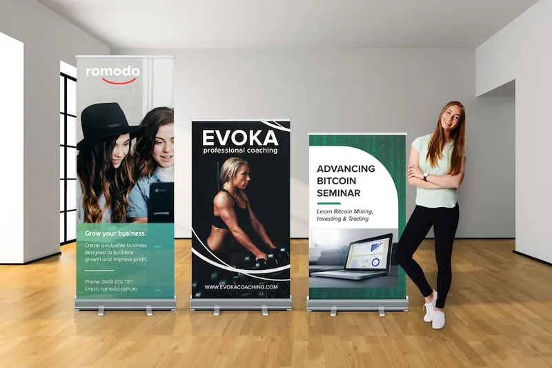 Premium Pull-Up Banners, branded promotional product