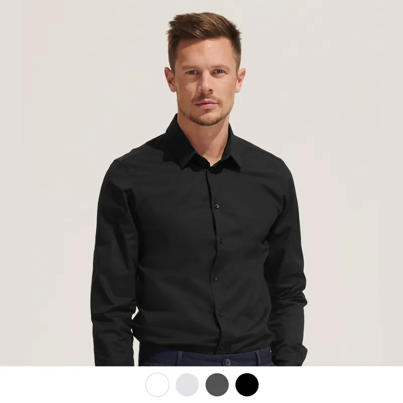 Sols Blake Men's Long Sleeve Shirt, branded promotional product