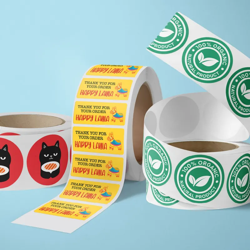 Sticker Label Roll, branded promotional product
