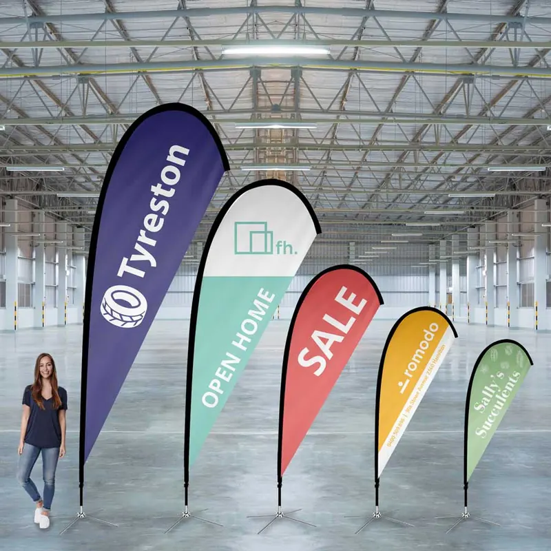 Tear Drop Banners, branded promotional product