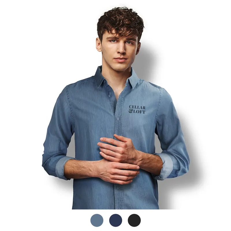 Trendswear Chester Men's Denim Shirt, branded promotional product