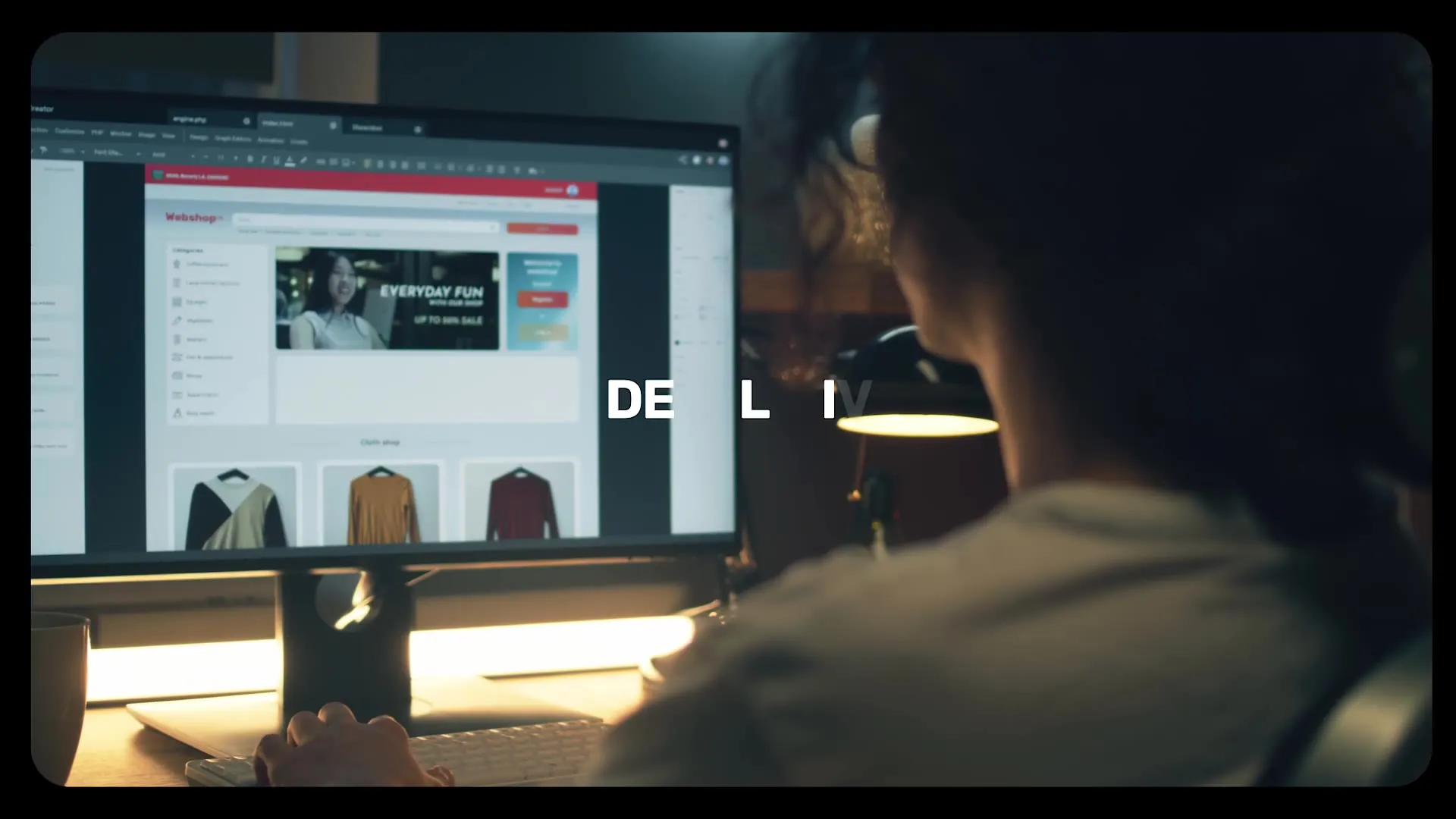 AdaptAd services banner reel of campaigns running across screens and channels