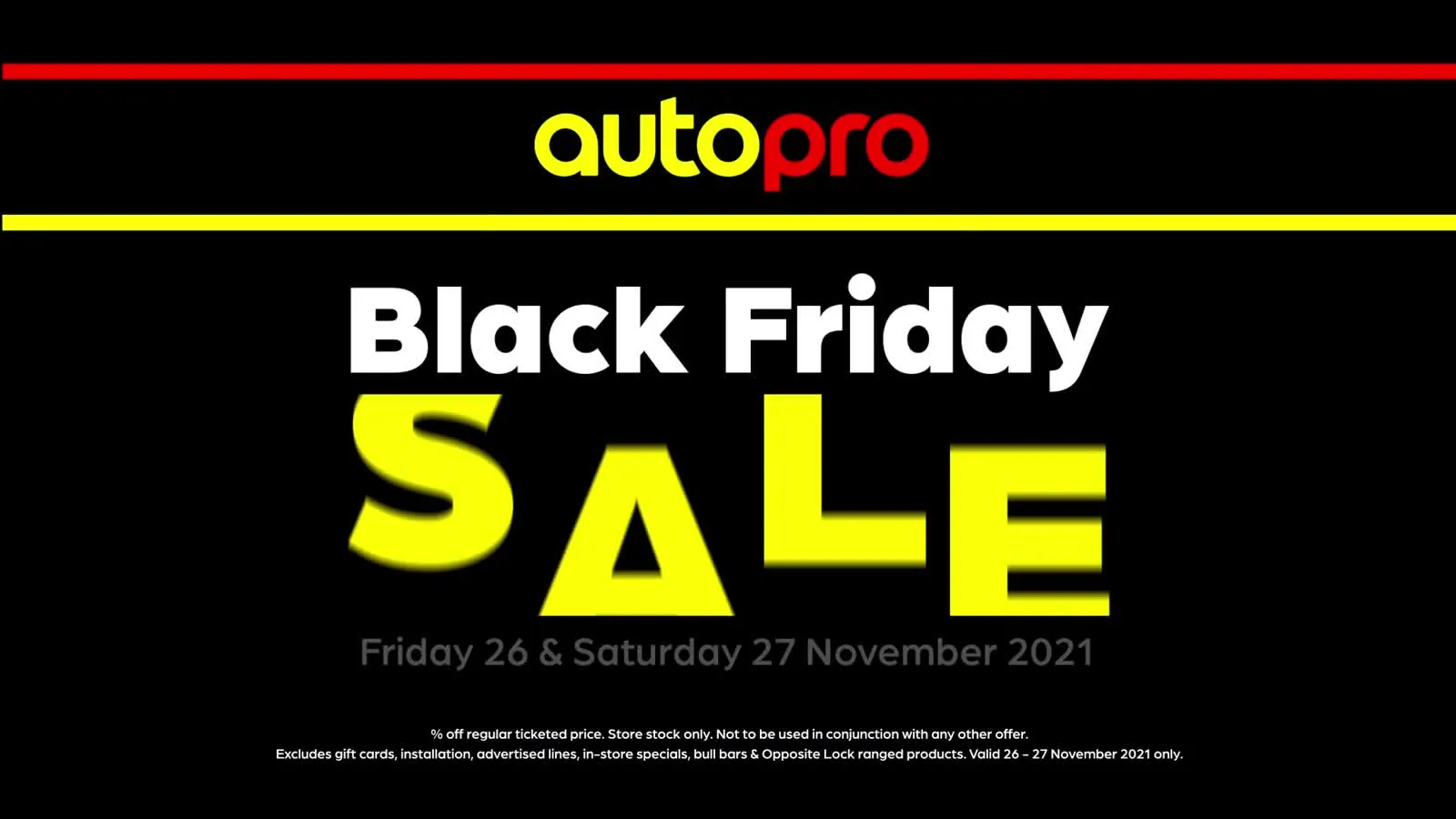 AutoPro Black Friday TVC still