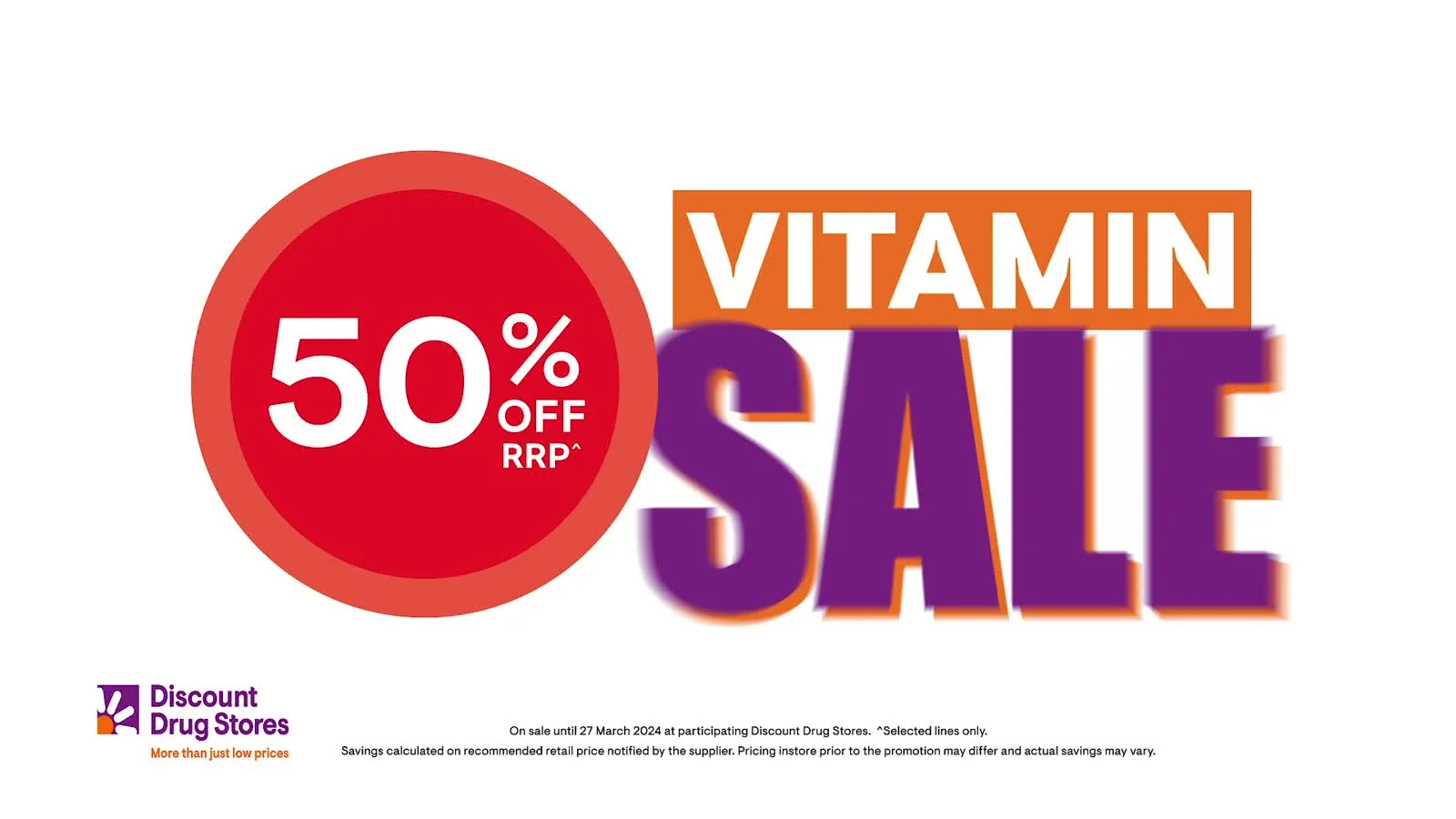 Discount Drug Store Vitamin Sale TVC still