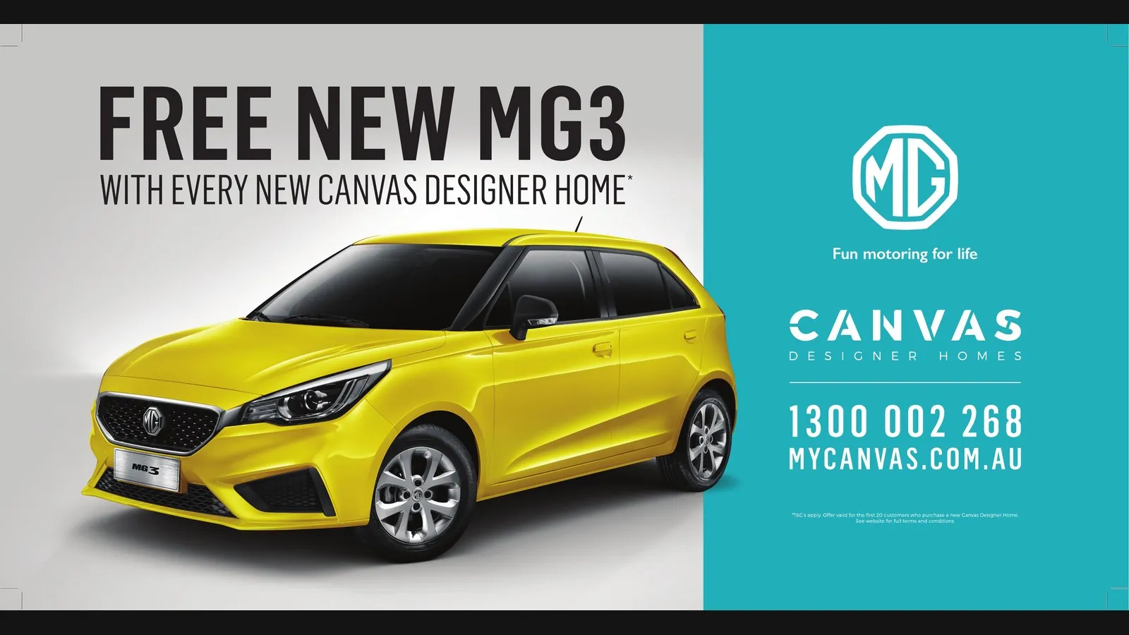 Privium Homes Canvas × MG - Milton Road Billboard